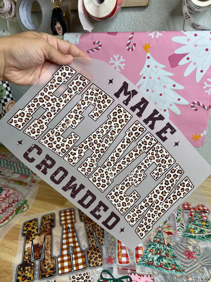 LEOPARD MAKE HEAVEN CROWDED (2 OPTIONS) - DTF TRANSFER