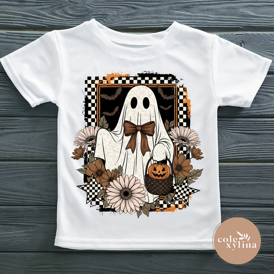 CHECKERED FRAME GHOST - DTF TRANSFER