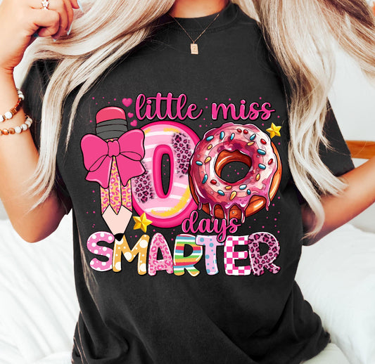 LITTLE MISS/MRS 100 DAYS SMARTER - DTF TRANSFER