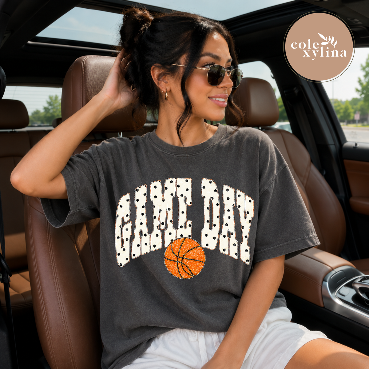 POLKA DOT BASKETBALL GAME DAY - DTF TRANSFER