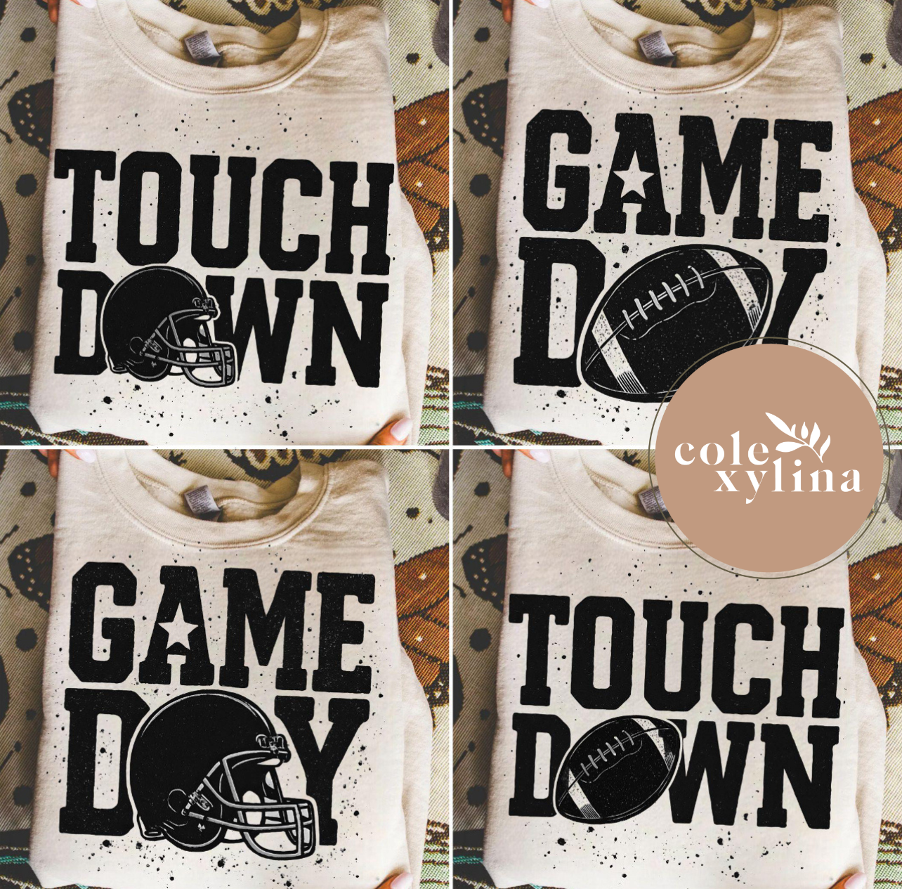 SPECKLED TOUCHDOWN (4 COLORS) - DTF TRANSFER