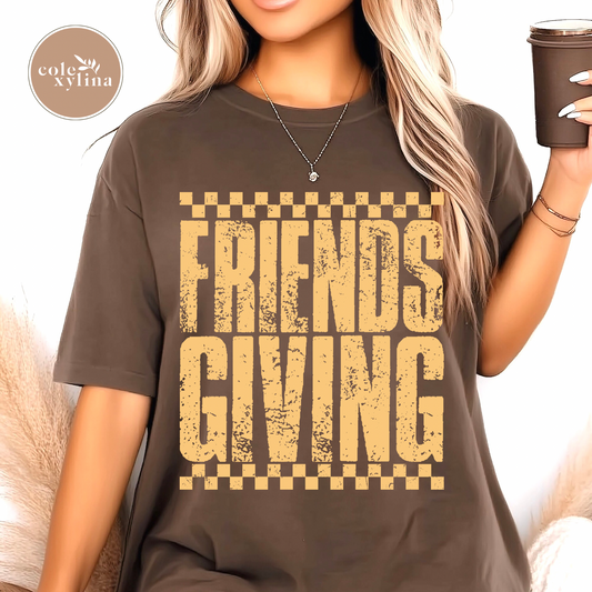 GRUNGE FRIENDS GIVING - DTF TRANSFER