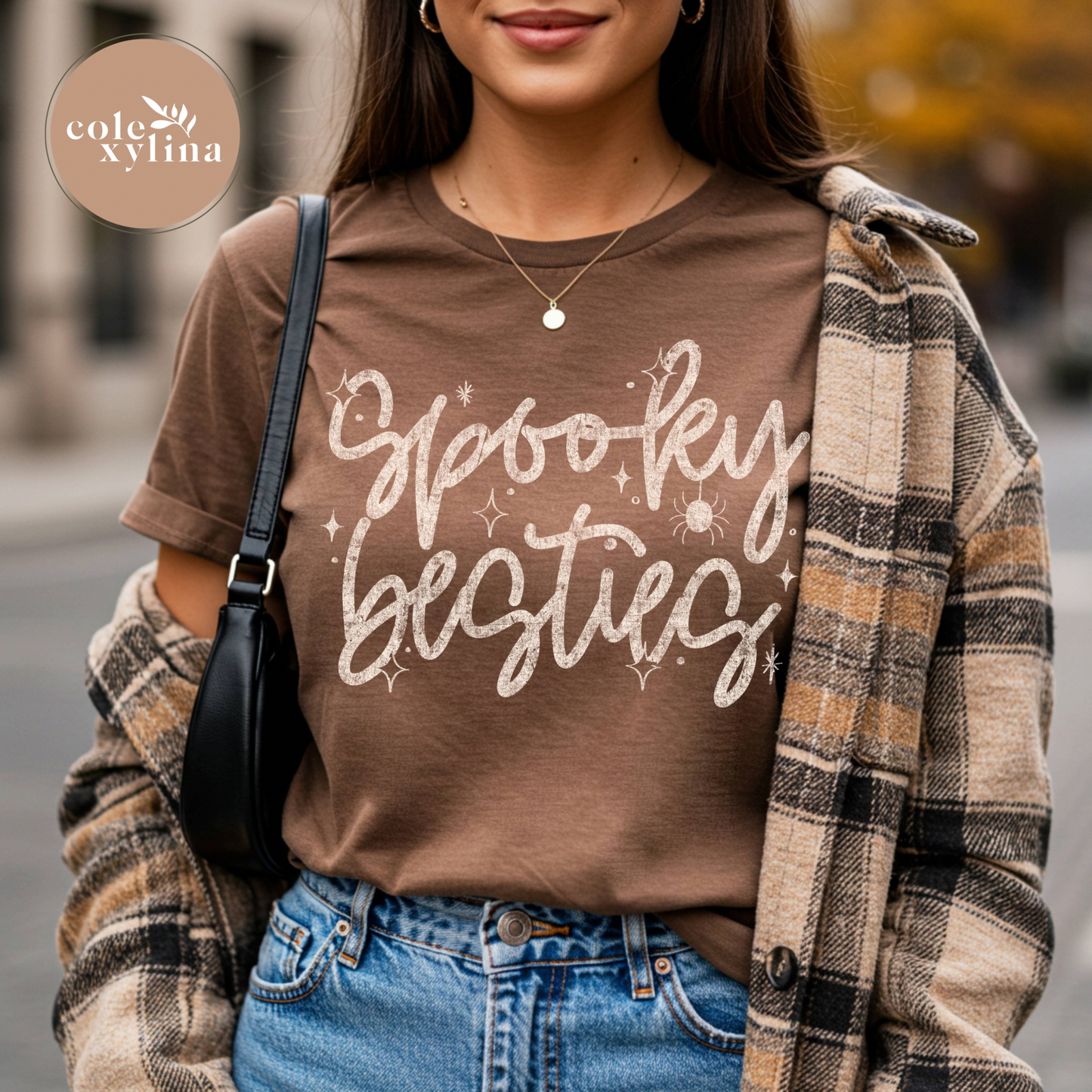 SPOOKY BESTIES CREAM - DTF TRANSFER