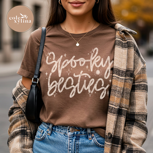 SPOOKY BESTIES CREAM - DTF TRANSFER