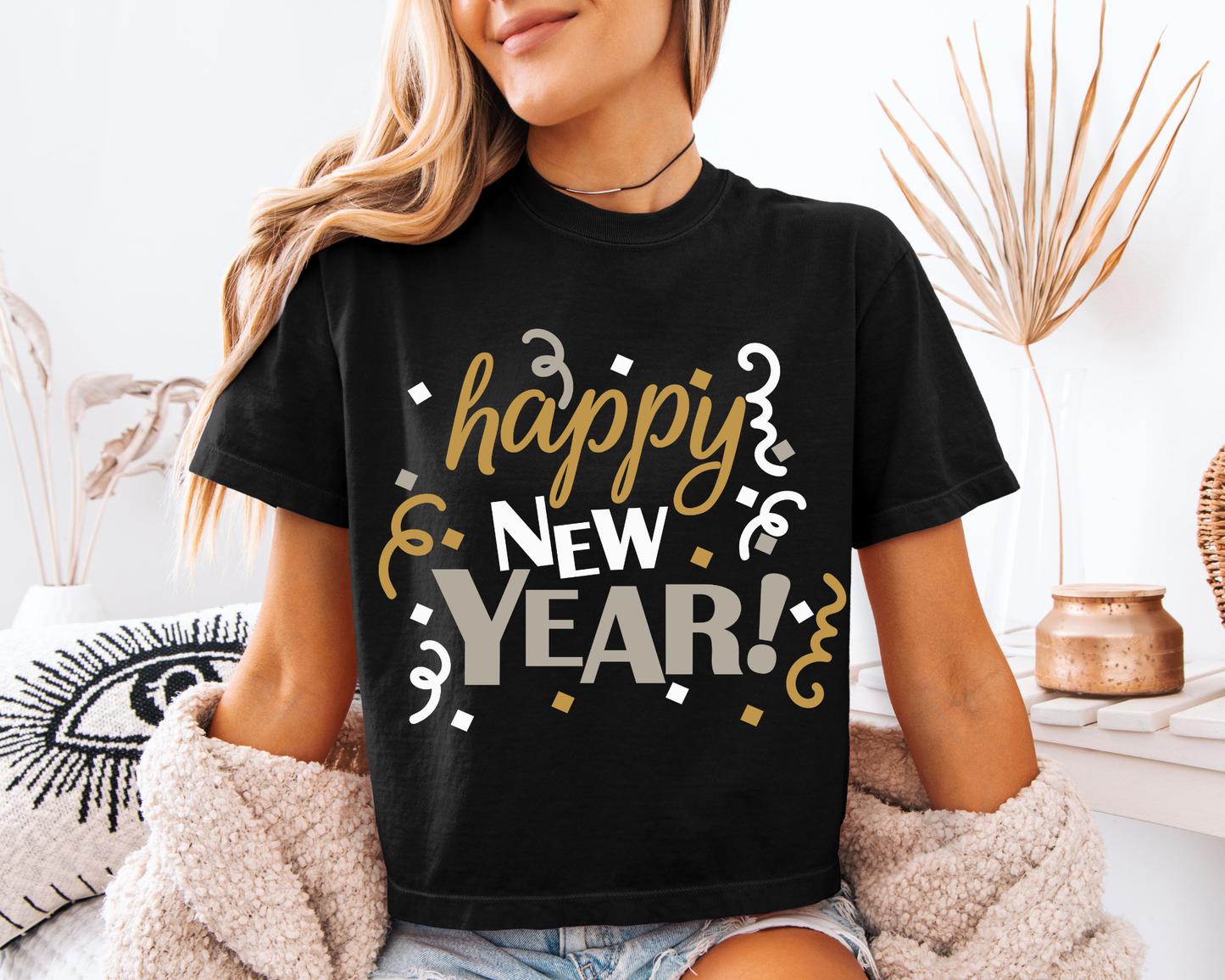HAPPY NEW YEAR TWIRLS - DTF TRANSFER