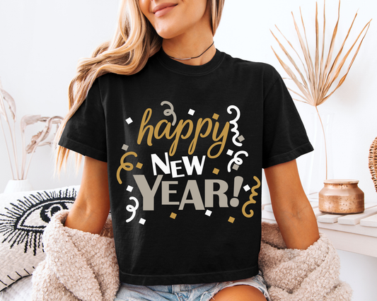 HAPPY NEW YEAR TWIRLS - DTF TRANSFER