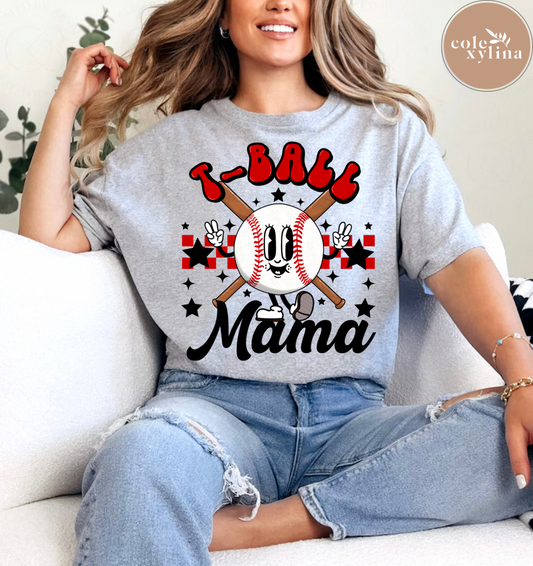 T-BALL MAMA STARS - DTF TRANSFER