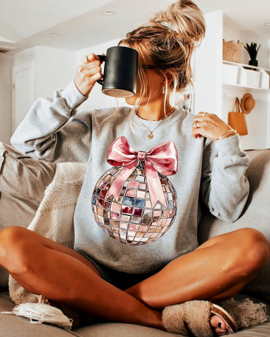 PINK COQUETTE DISCO BALL - DTF TRANSFER