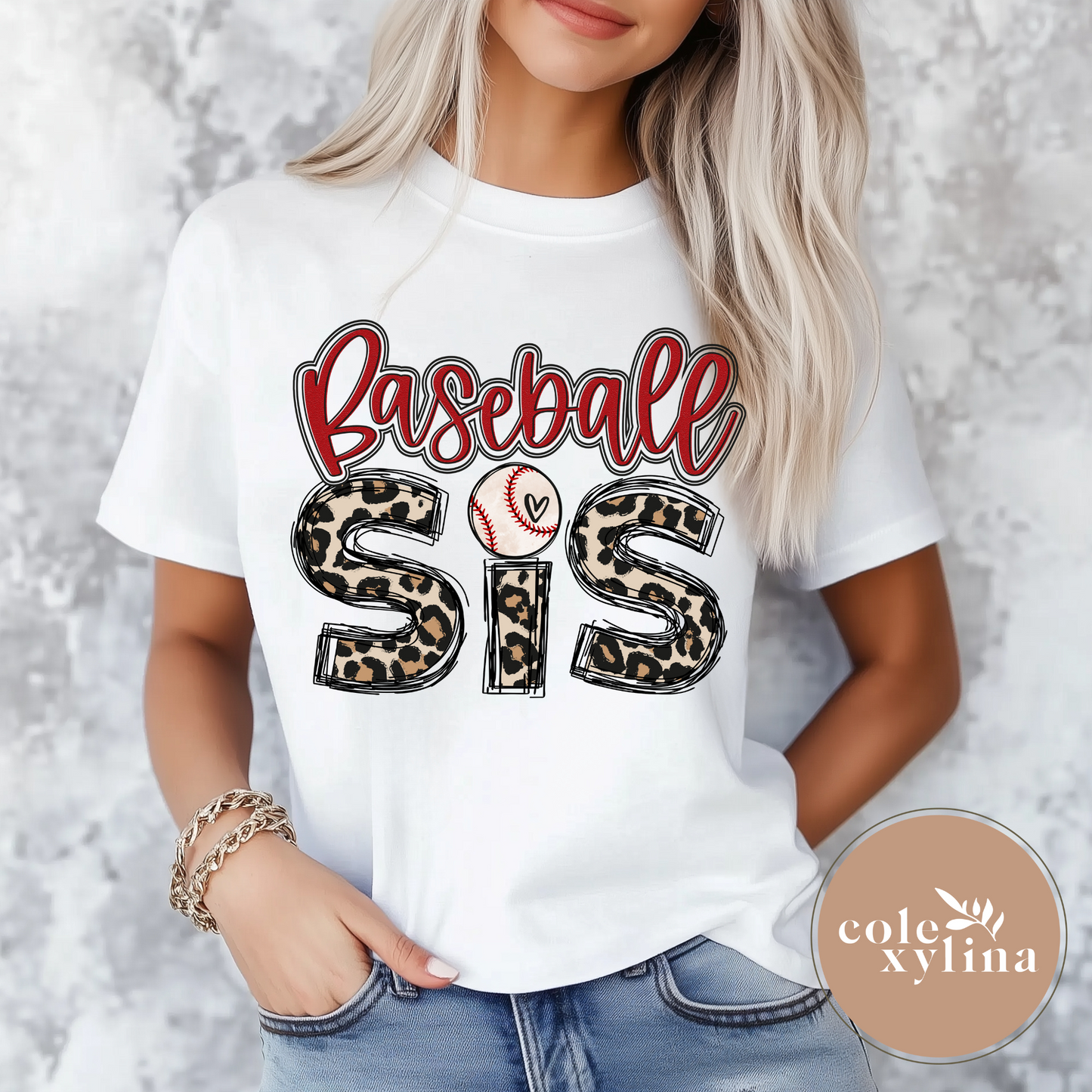 BASEBALL CHEETAH SIS - DTF TRANSFER