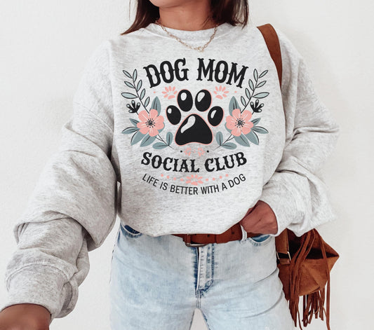 SOCIAL CLUB DOG MOM - DTF TRANSFER