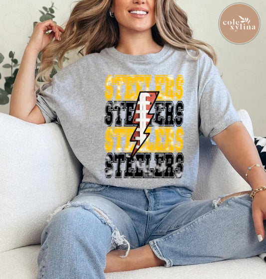 STEELERS RETRO BOLT - DTF TRANSFER