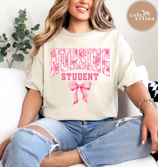 FAUX LACE NURSING STUDENT - DTF TRANSFER