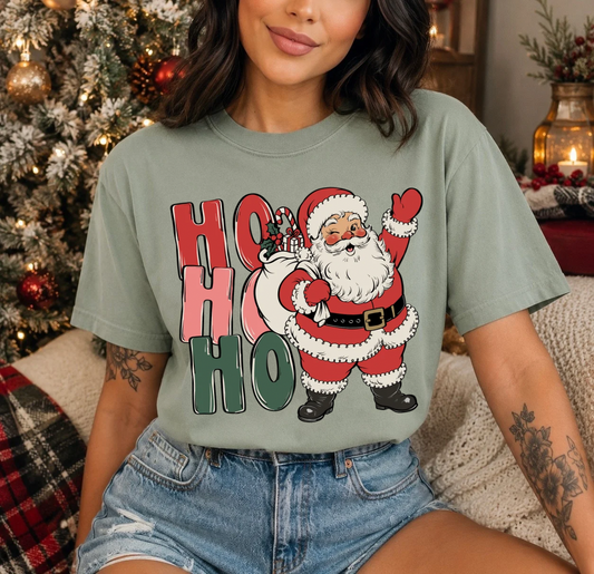 HO HO HO LIGHT SANTA - DTF TRANSFER