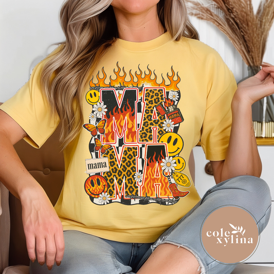 GROOVY SMILE MAMA - DTF TRANSFER