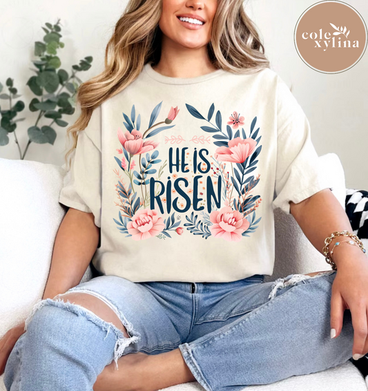 HE IS RISEN WATER COLOR - DTF TRANSFER
