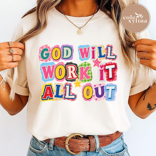 BLOCKED GOD WILL WORK IT OUT - DTF TRANSFER