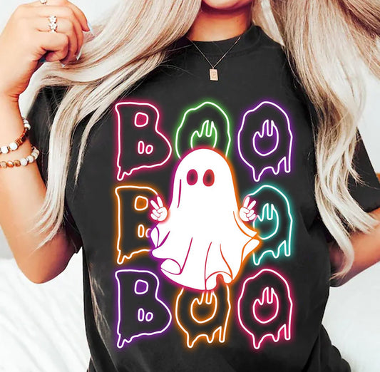 DTF TRANSFER - NEON BOO GHOST