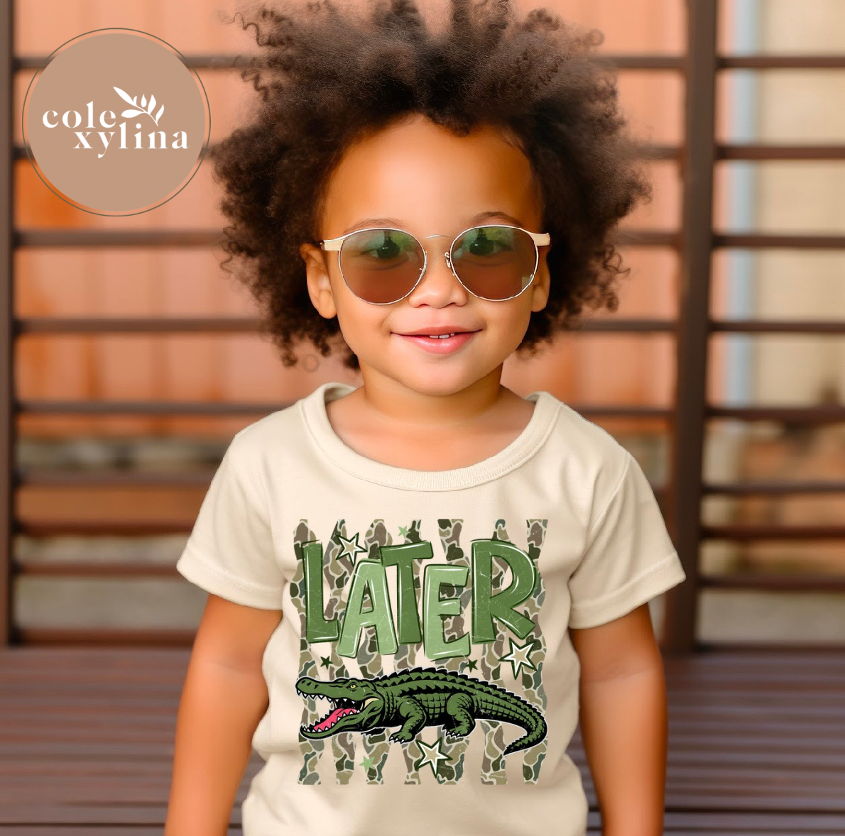 GREEN LATER ALLIGATOR (2 PIECES SOLD SEPARATELY) - DTF TRANSFER