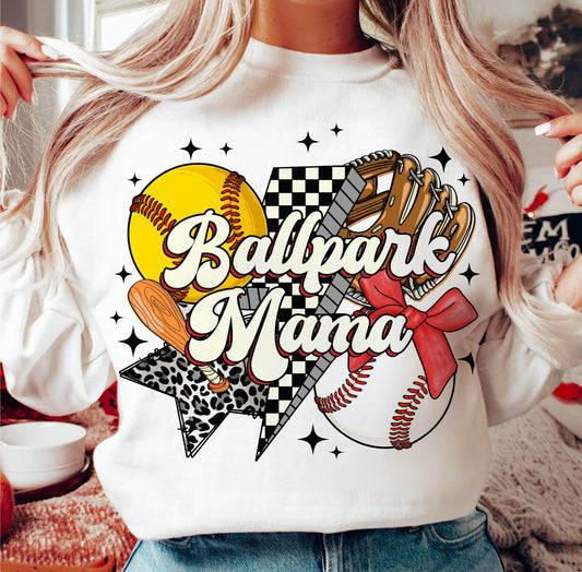 BALLPARK MAMA MINI STARS - DTF TRANSFER