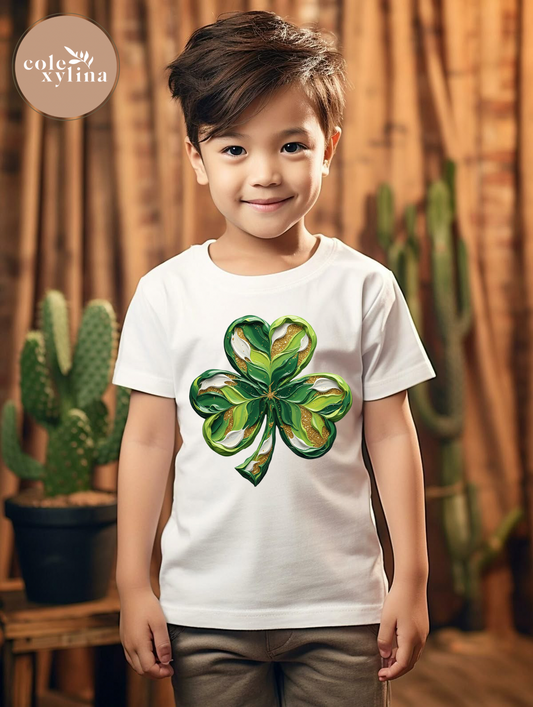 FAUX 3D PAINTED SHAMROCK - DTF TRANSFER