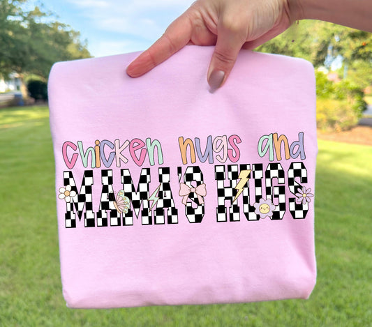CHECKERED CHICKEN NUGS AND MAMA HUGS - DTF TRANSFER