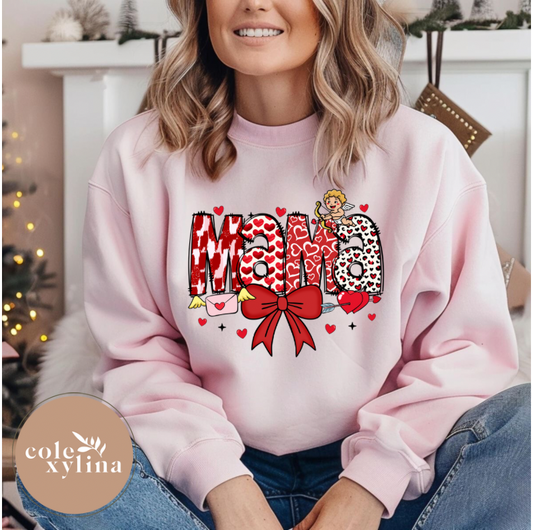 VALENTINE COQUETTE & HEARTS - SWEATER