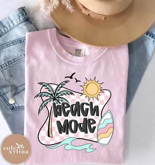 PINK BEACH MODE - DTF TRANSFER