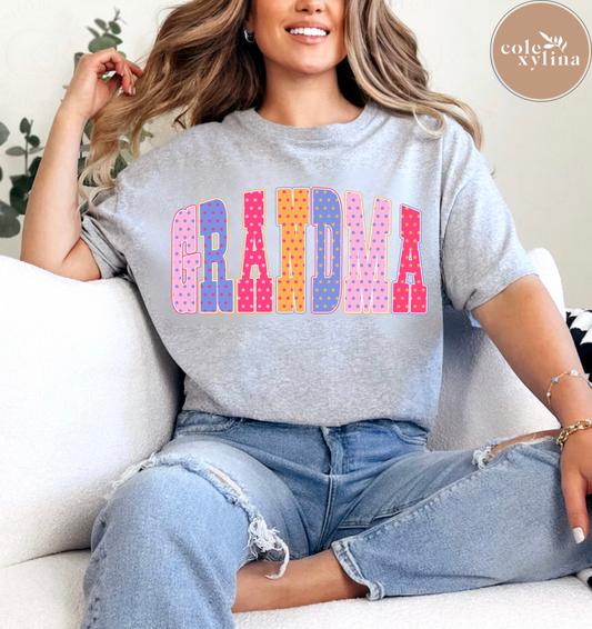 POLKA DOT GRANDMA - DTF TRANSFER