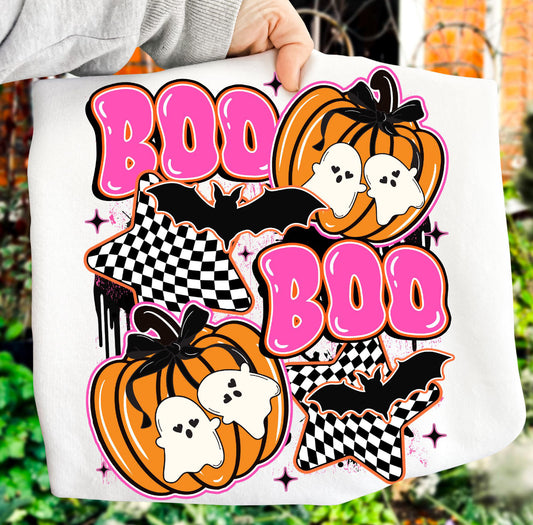 PINK BOO BOO HALLOWEEN - DTF TRANSFER