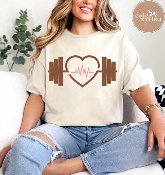 GYM HEART BEAT - DTF TRANSFER
