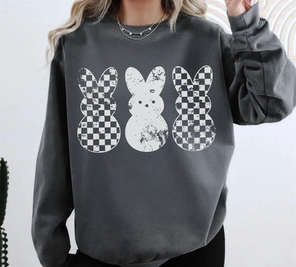 GRUNGE CHECKERED PEEPS (2 COLOR OPTIONS) - DTF TRANSFER