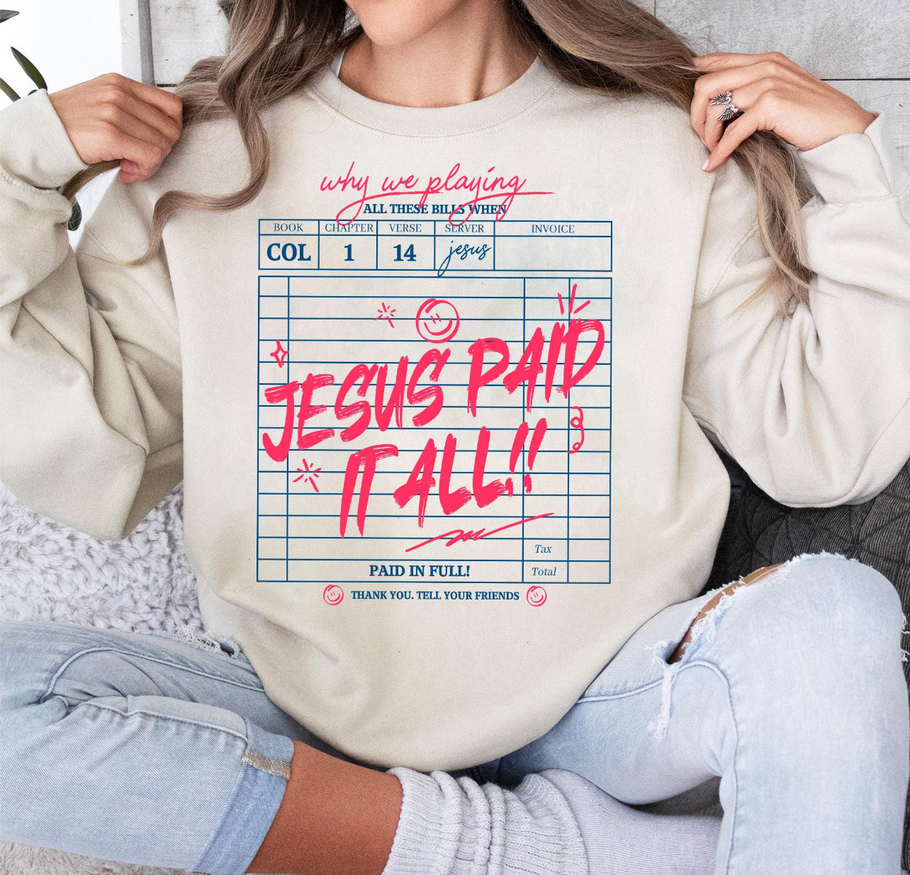 JESUS PAID IT ALL - DTF TRANSFER