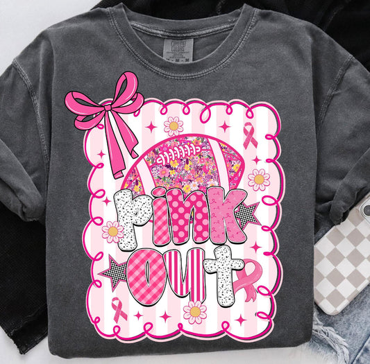 PINK OUT FRAME - DTF TRANSFER