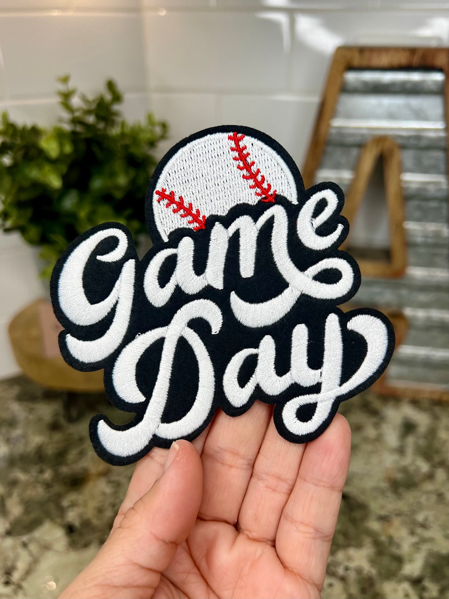 BASEBALL GAME DAY - MINI CHENILLE PATCH