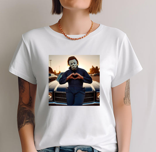 DTF TRANSFER - MYERS HORROR HEART HAND