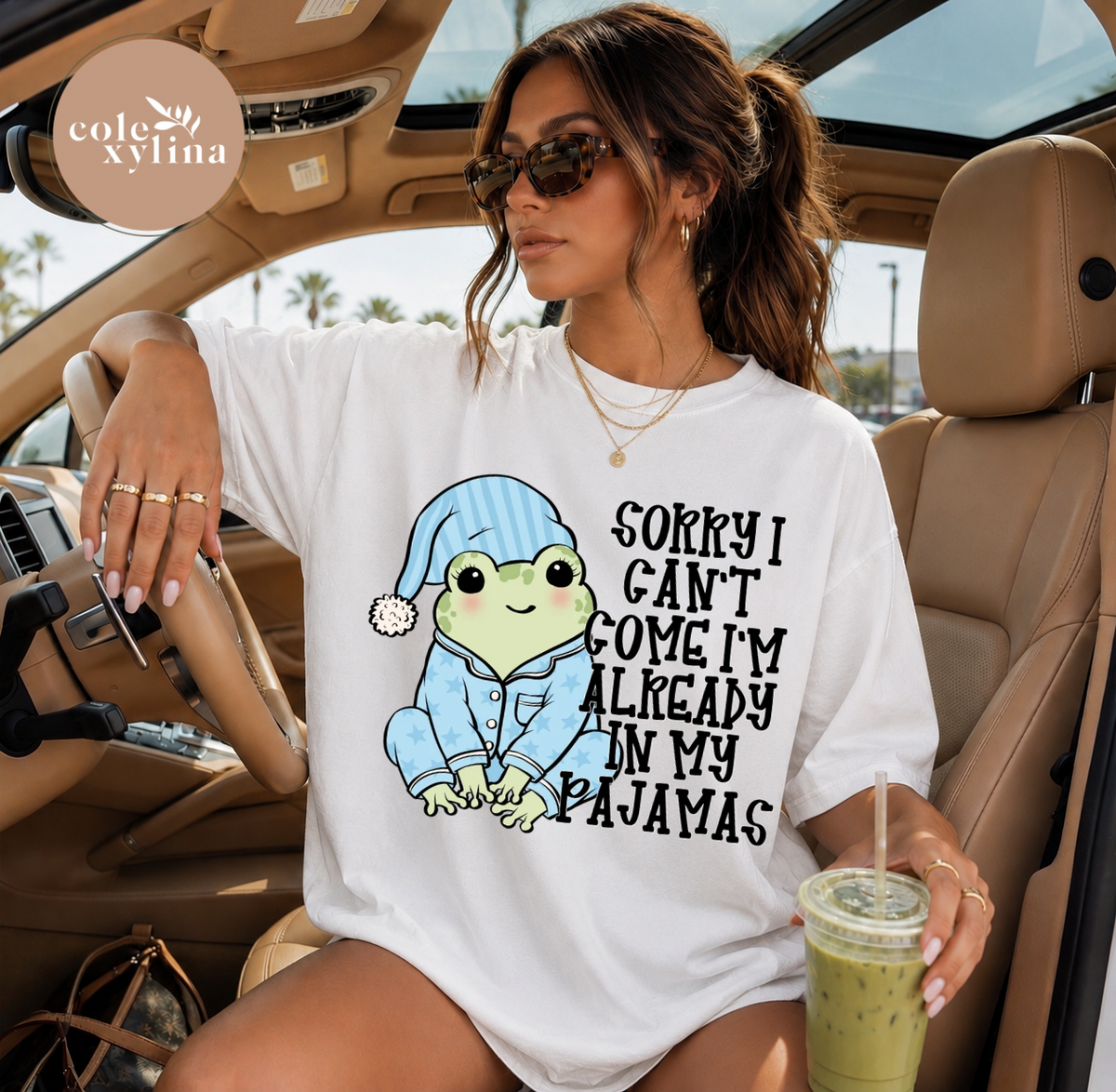 SORRY I CAN’T COME I’M ALREADY IN MY PAJAMAS - DTF TRANSFER