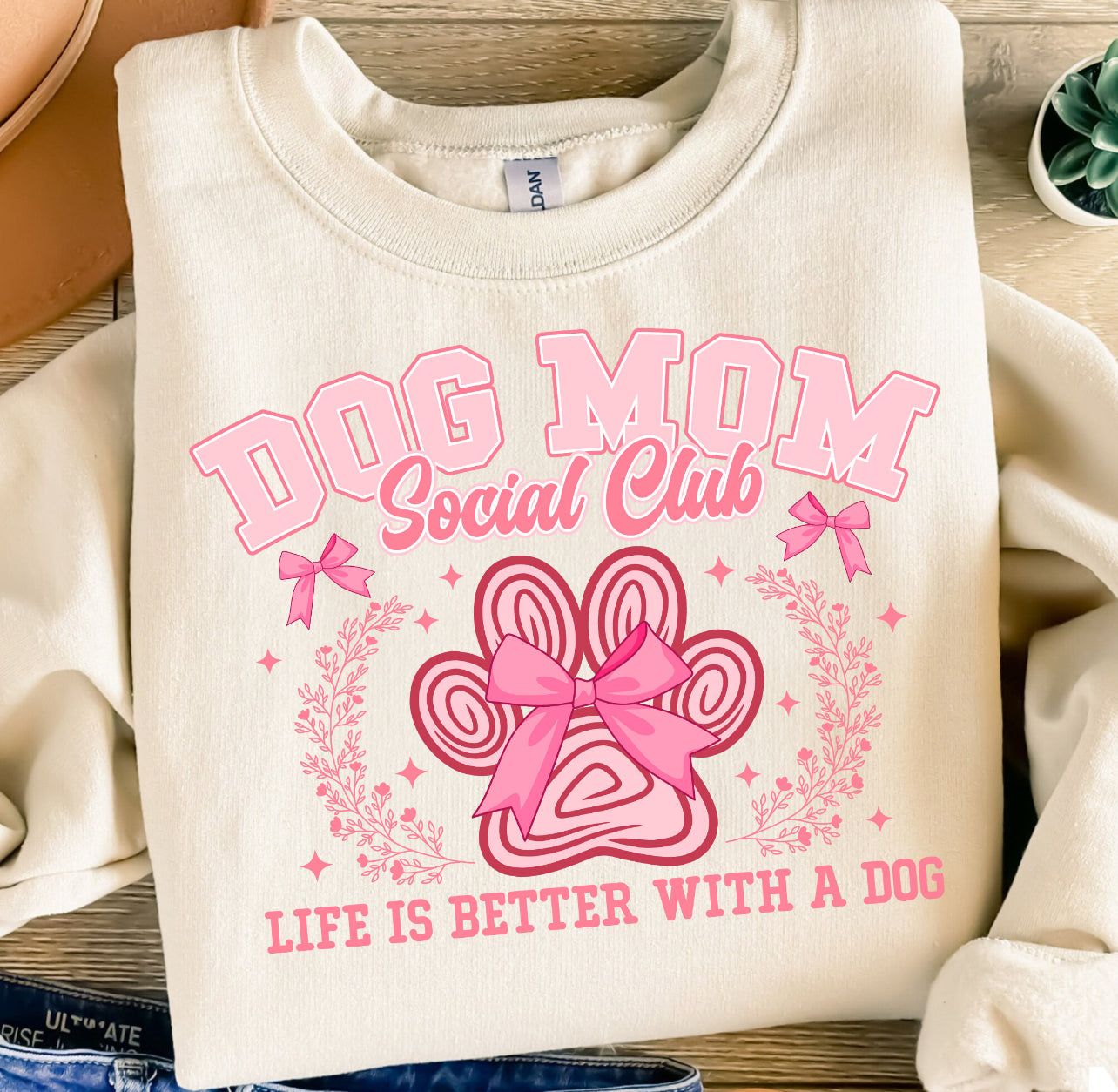 DOG MOM SOCIAL CLUB - DTF TRANSFER