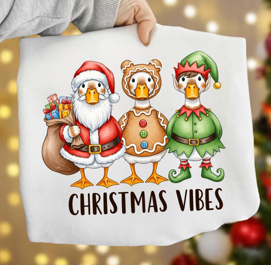 DUCK CHRISTMAS VIBES - DTF TRANSFER
