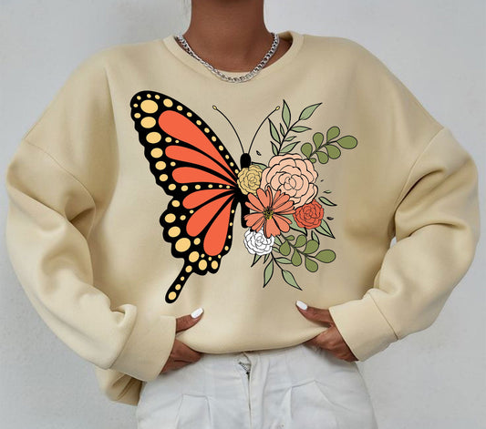 FLORAL BUTTERFLY - DTF TRANSFER