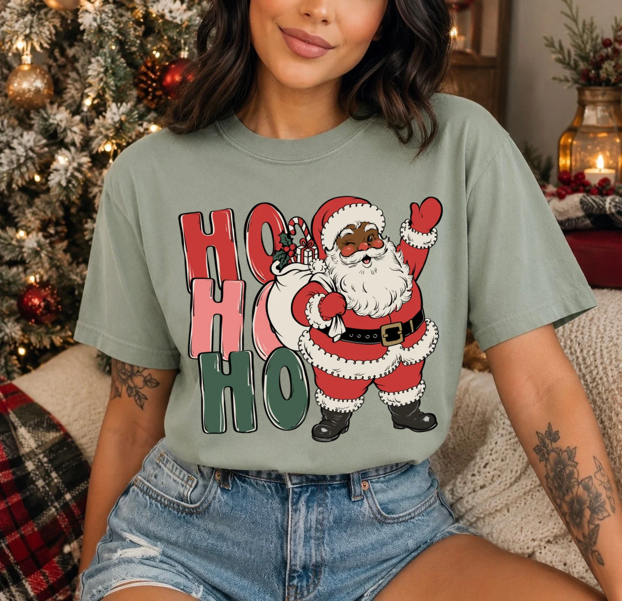 HO HO HO DARK SANTA - DTF TRANSFER