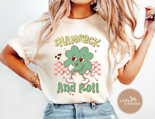 SHAMROCK AND ROLL - DTF TRANSFER