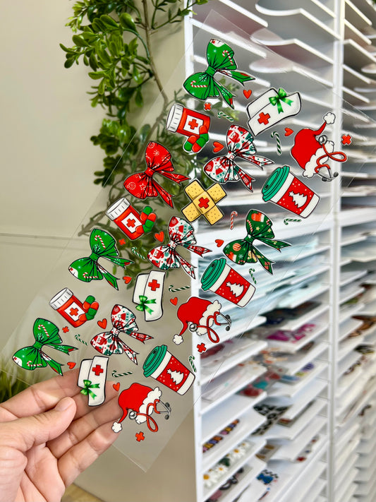 CHRISTMAS NURSE - 16OZ WRAP DOUBLE SIDED