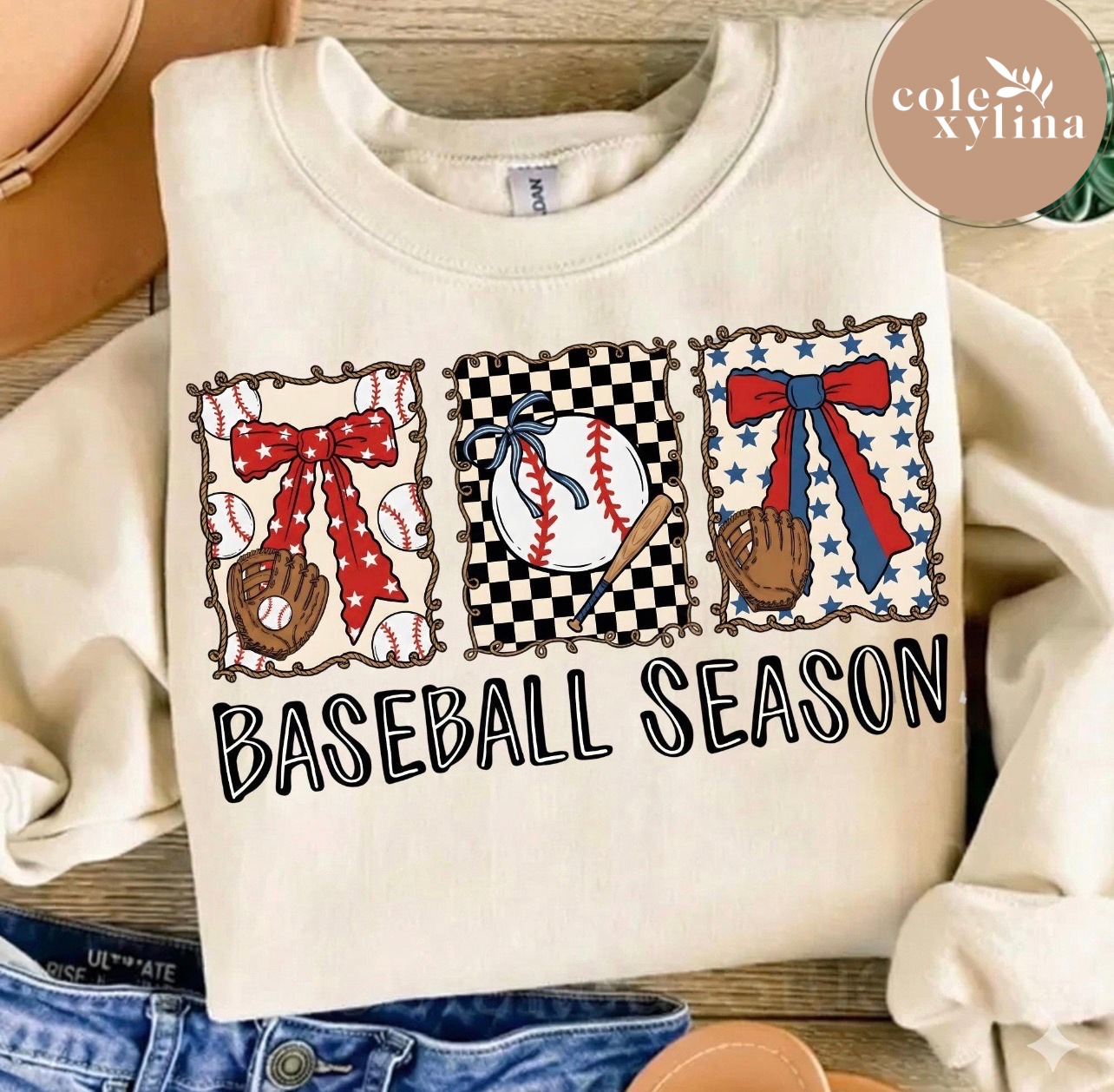 FRAMED BASEBALL SEASON - DTF TRANSFER