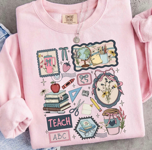 TEACHER LIFE COLLAGE - DTF TRANSFER