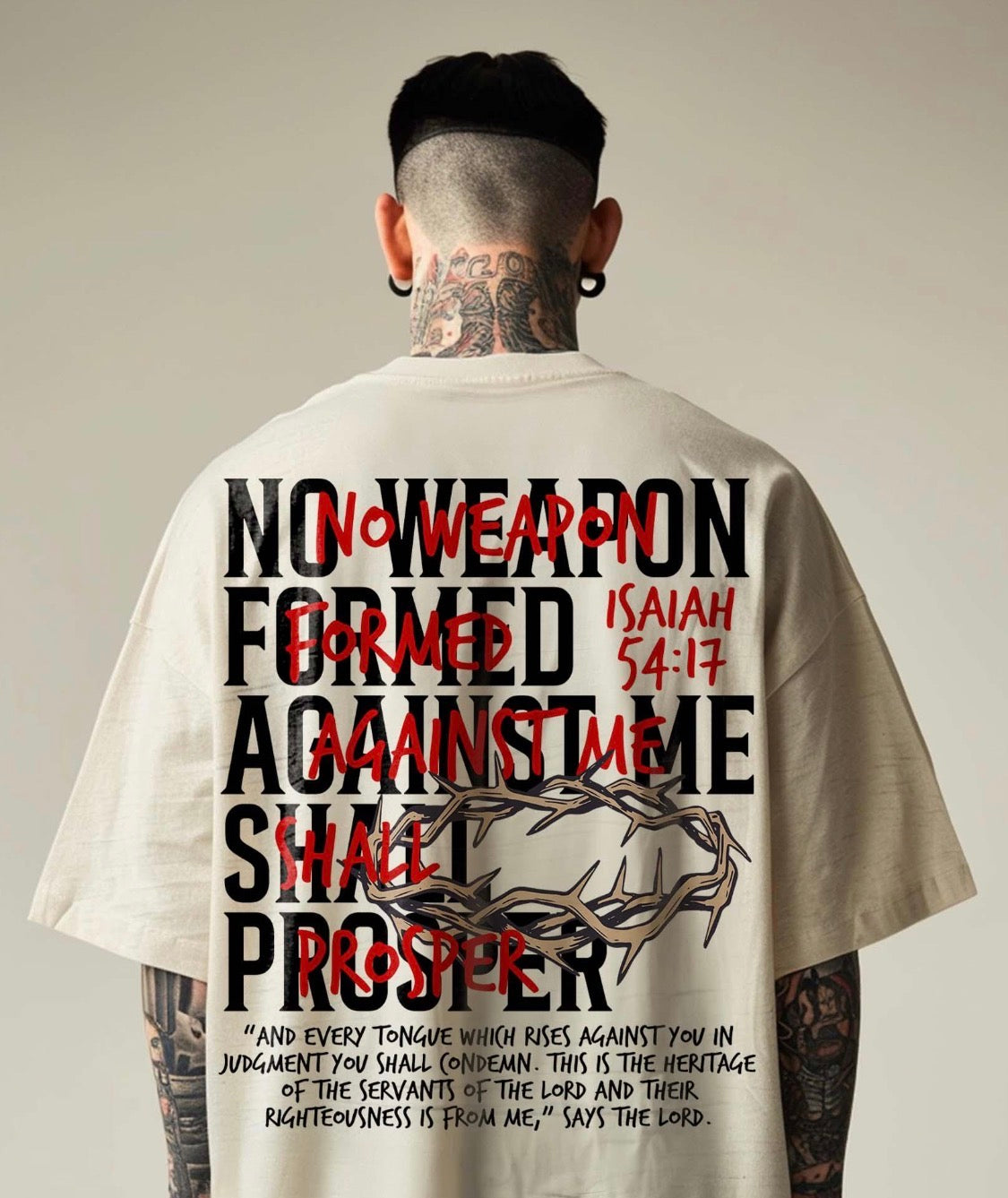 NO WEAPON FORMED AGAINST ME (2 OPTIONS) - DTF TRANSFER