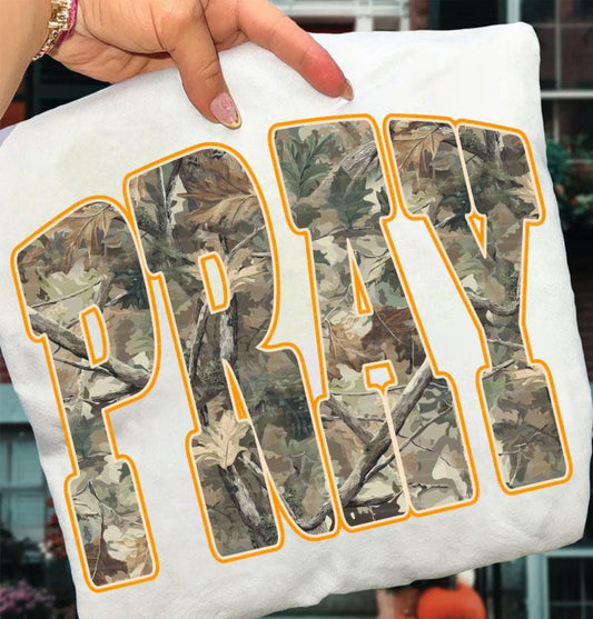 OUTDOOR CAMO PRAY - DTF TRANSFER