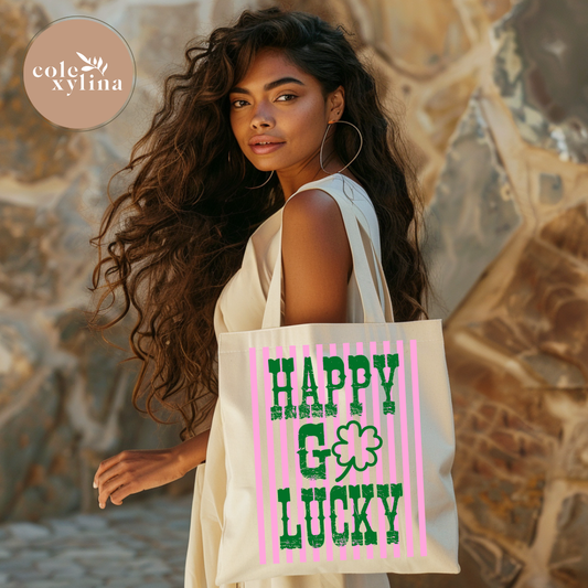 STRIPED HAPPY GO LUCKY (2 OPTIONS) - DTF TRANSFER