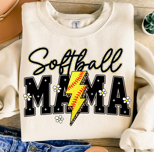 DAISY SOFTBALL MAMA BOLT - DTF TRANSFER