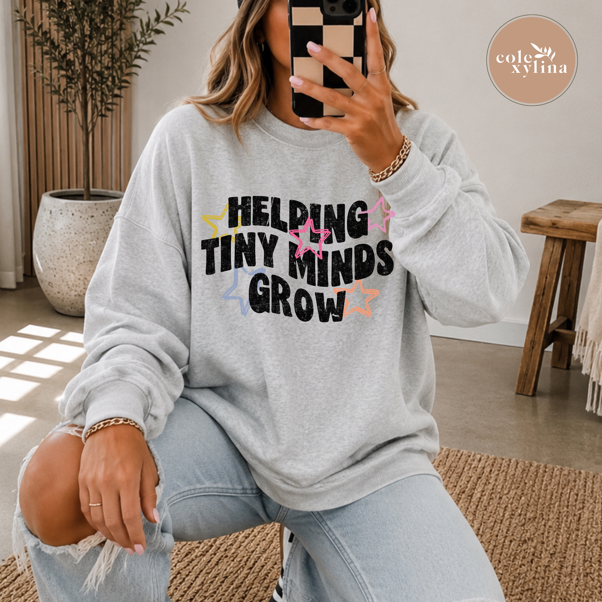 STARS HELPING TINY MINDS GROW - DTF TRANSFER
