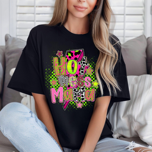 NEON COLOR HOT MESS MAMA - DTF TRANSFER